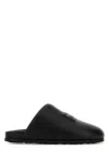 Givenchy Black Leather Slippers In Black