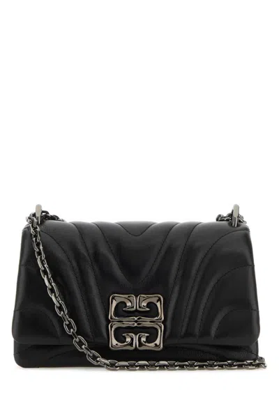 GIVENCHY WOMEN BLACK LEATHER SMALL 4G SOFT SHOULDER BAG, ONESIZE LUXURY SHOULDER BAGS FOR WOMEN DARVEYS