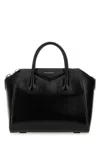 Givenchy Small Antigona Leather Top Handle Bag In Black