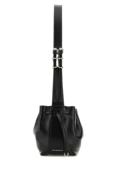 GIVENCHY GIVENCHY BLACK LEATHER SMALL PUMPKIN CROSSBODY BAG