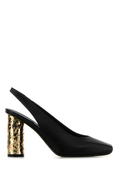 Givenchy Tape 85 Leather Slingback Pumps In Black