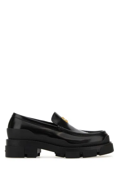 Givenchy Black Leather Terra Loafers
