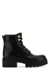 Givenchy Trekker Leather Combat Boots In Black