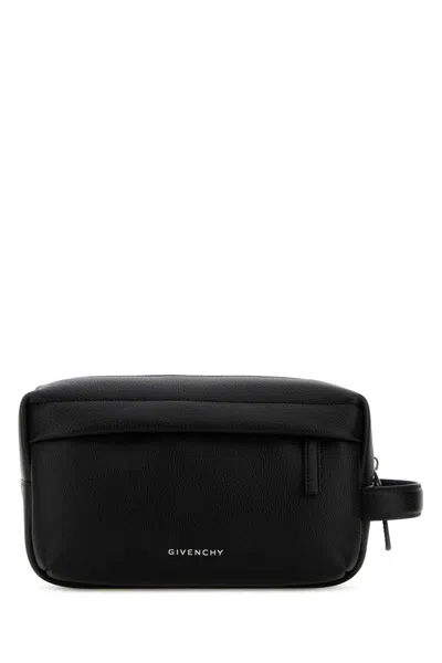 Givenchy Black Leather U Backpack Beauty Case