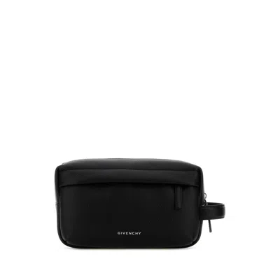 Givenchy Black Leather U Backpack Beauty Case