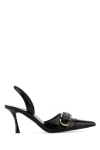 GIVENCHY BLACK LEATHER VOYOU PUMPS