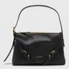 Givenchy Women Voyou Mini Leather Shoulder Bag In Black
