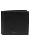 Givenchy 4g Leather Bi-fold Wallet In Black