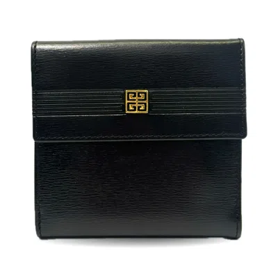 Pre-owned Givenchy Black Leather Wallet (bi-fold) ()