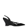 Givenchy Raven Leather Slingback Pump In Black