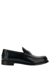 GIVENCHY BLACK LOAFERS WITH 4G DETAIL IN LEATHER