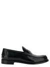 Givenchy 4g Plaque Leather Loafers In Black