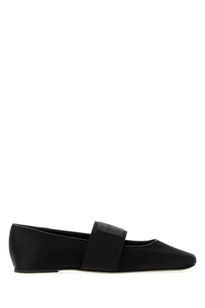 Givenchy Black Logo Ballet Flat In Multi