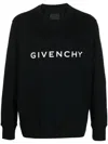 Givenchy Cotton Sweatshirt With Print In Black
