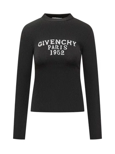 Givenchy Black Logo Crew Neck Jumper