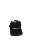 Givenchy Black Logo-embossed Crossbody Bag In Black