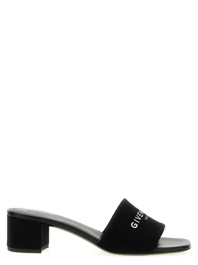 GIVENCHY BLACK LOGO HEELS