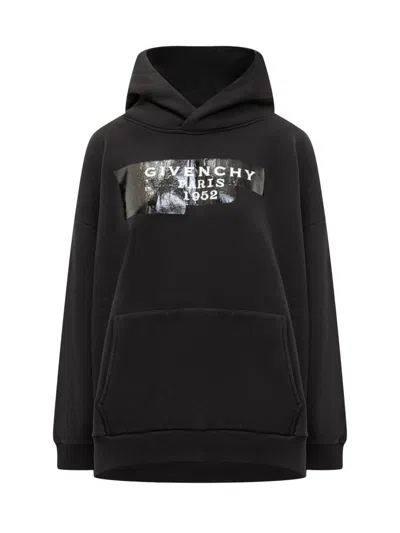 Givenchy Black Logo Hood Sweatshirt