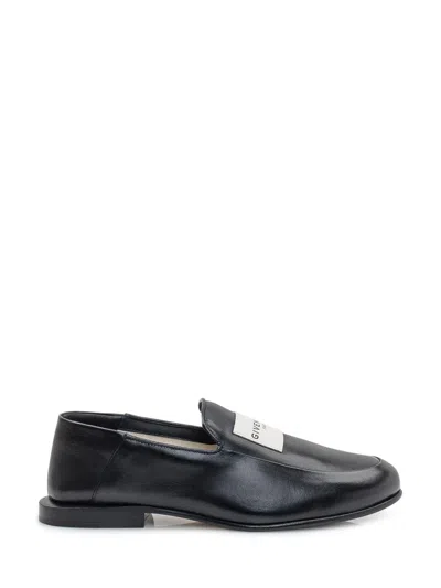 GIVENCHY BLACK LOGO LABEL LOAFERS