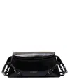 Givenchy Black Logo Medium Shoulder Bag In Black