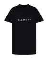 Givenchy Black Logo Printed Round-neck T-shirt In Black