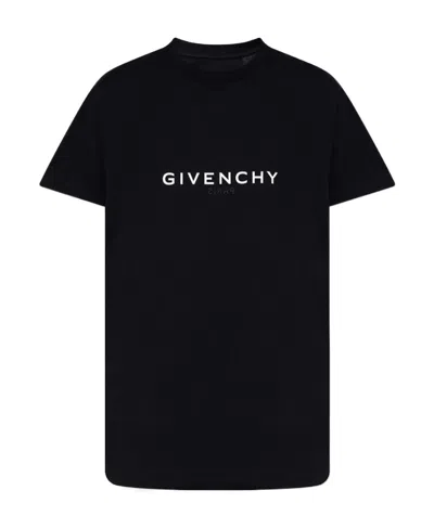 Givenchy Black Logo Printed Round-neck T-shirt
