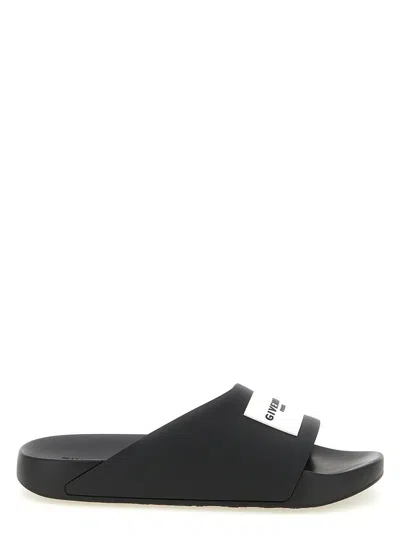 Givenchy Black Logo Slides