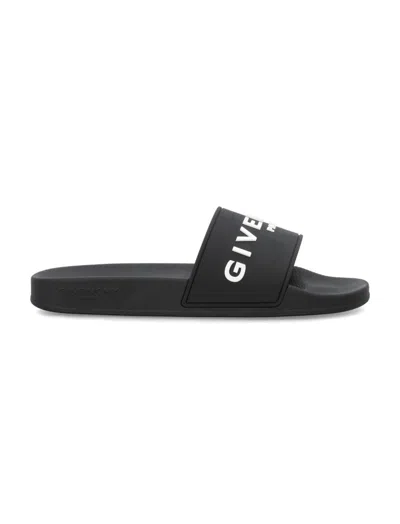 GIVENCHY BLACK LOGO SLIDES