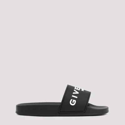 Givenchy Logo-print Pool Slides In Black