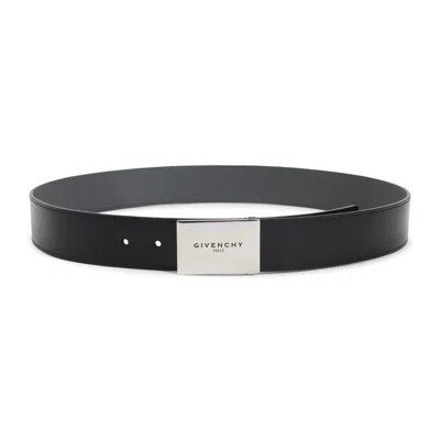 GIVENCHY MEN BLACK LOGO SOLID BELT, 34 LUXURY BELTS FOR MEN DARVEYS