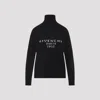 Givenchy Turtleneck Logo Wool-cashmere Sweater In Black