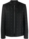 Givenchy Wool Blazer With All-over Logo Print In Black
