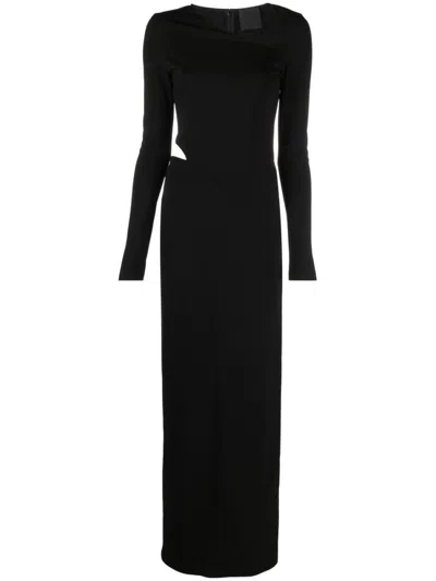 GIVENCHY BLACK LONG DRESS