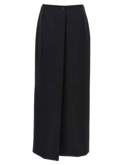 GIVENCHY BLACK LONG SKIRT BACK SLIT