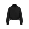 GIVENCHY BLACK LONG SLEEVE WITH ATTACHED BELT BLOUSON