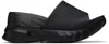 Givenchy Marshmallow Wedge Mules In Leather In 001-black