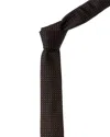 Givenchy Small Square Jacquard Silk Tie In Black