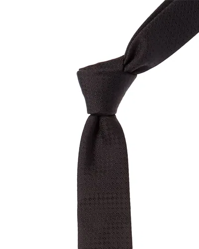 Givenchy Black Micro Design Silk Tie