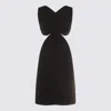 Givenchy Black Viscose Mini Dress In Black