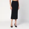 Givenchy Mid-length Kick Back Skirt In Cady In Black