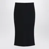 Givenchy Mid-length Kick Back Skirt In Cady In Black