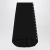 Givenchy Black Milan Stitch Skirt With Buttons