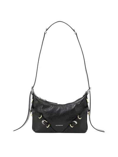 Givenchy Black Mini Crossbody Handbag For Women In 100% Leather In Metallic