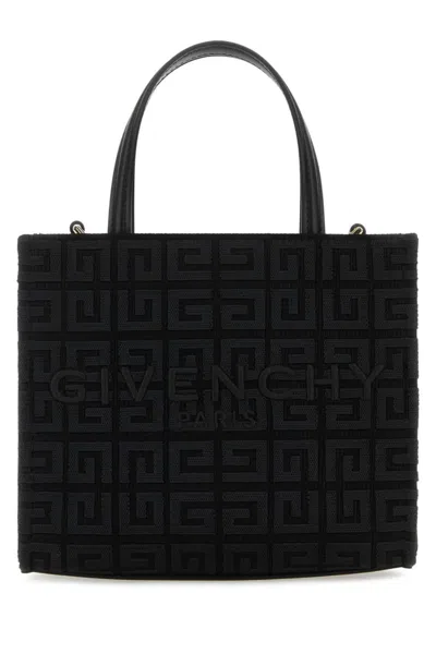 GIVENCHY WOMEN BLACK MINI G-TOTE SHOPPING BAG IN 4G EMBROIDERY, ONESIZE LUXURY TOTES FOR WOMEN DARVEYS
