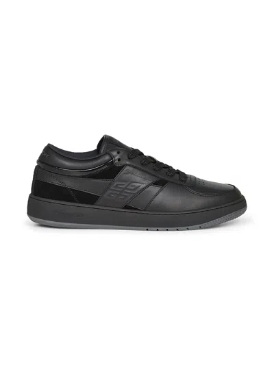 Givenchy Black Mixed Leathers G Move Sneakers
