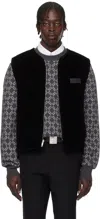 Givenchy Black Monogram 72 Reversible Vest In 001-black
