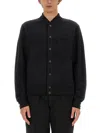 Givenchy Black Jacquard Logo Bomber Jacket In Black