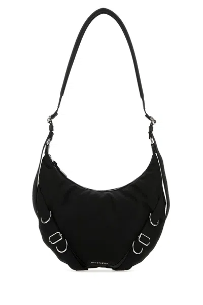 Givenchy Black Nylon Blend Voyou Crossbody Bag