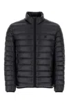 Givenchy Black High Neck Down Jacket With Logo Detail In Tech Fabric Man