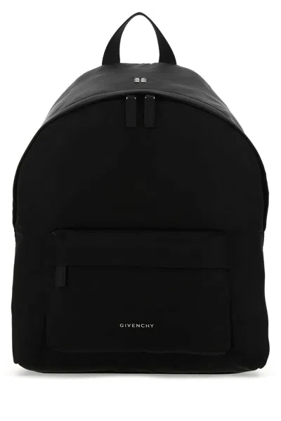 Givenchy Black Nylon Essentiel U Backpack In 001